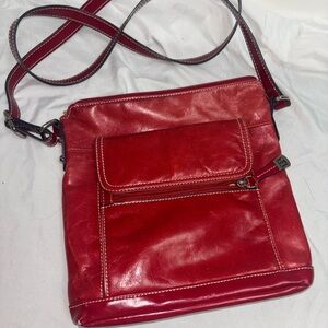 Giani Bernini Red Leather Crossbody Bag